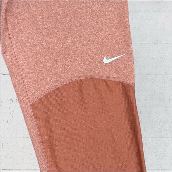 Nike Pro Training Heather Leggings In Rose Gold/Dusty Peach Size XSmall nwt - Picture 6 of 10
